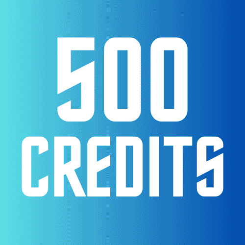 500 credits for $20