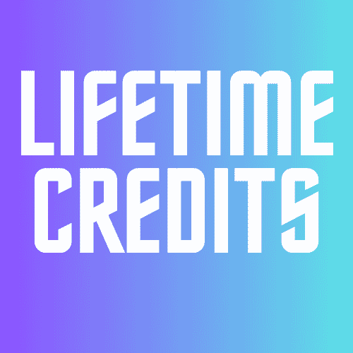 1000 credits per month for lifetime